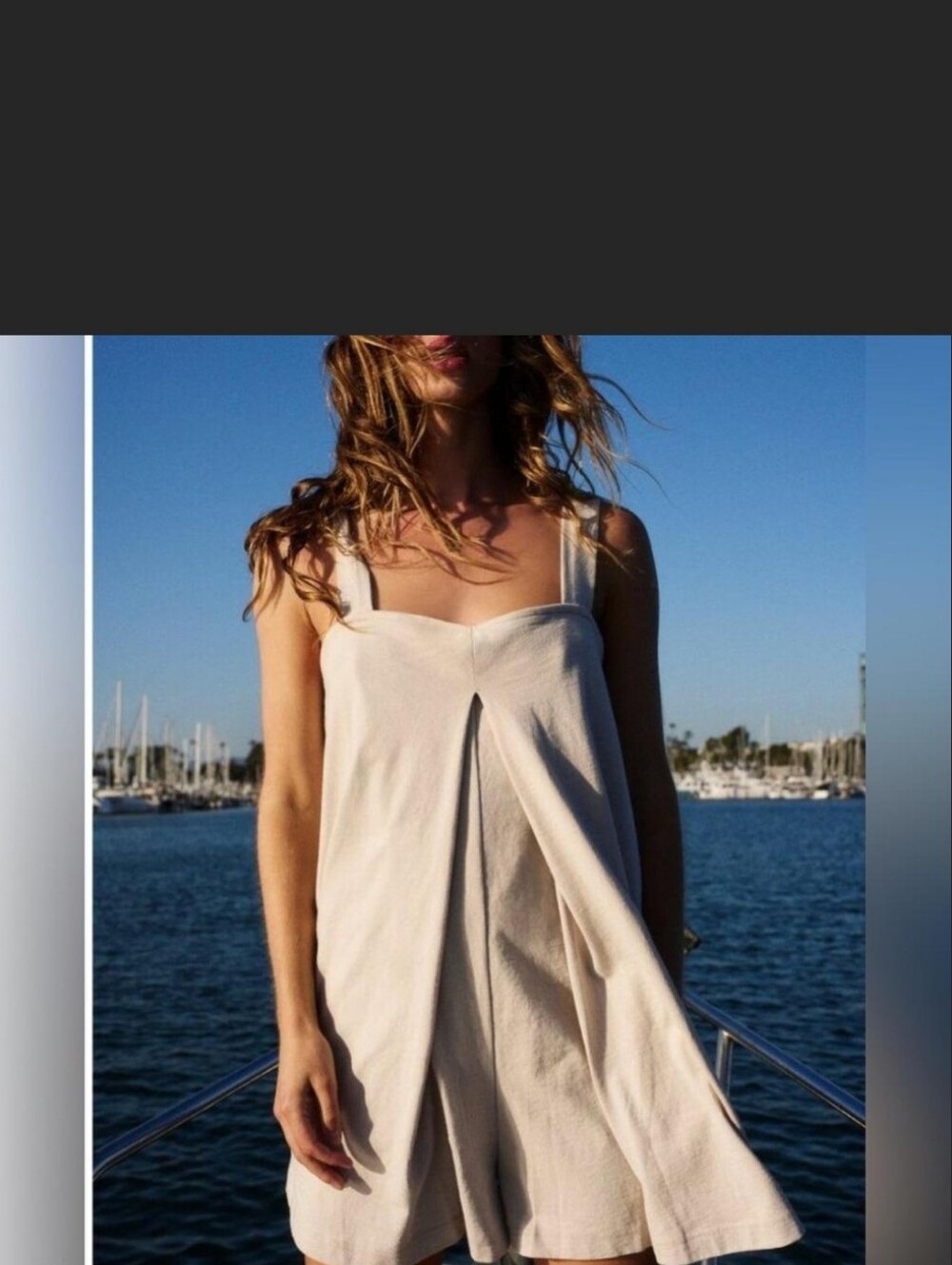 Free People Nicholle Cream Romper Shorts/Xsmall